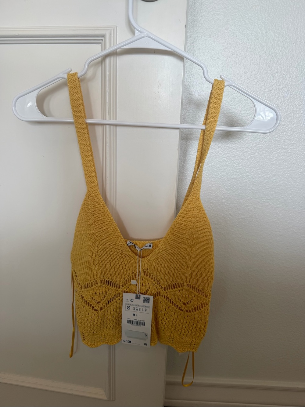 Zara Yellow Knit Tank Top